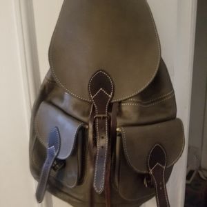 Leather backpack